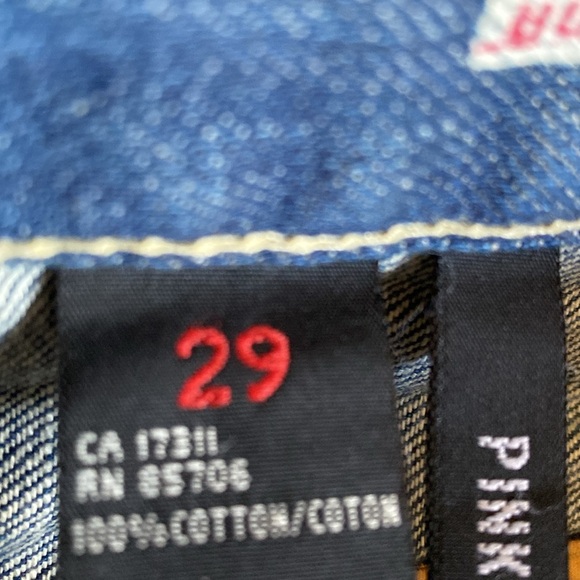 Buffalo Vintage Never Used Detailed Design Sexy Fit Pink Floral Inside Jeans - Picture 13 of 16